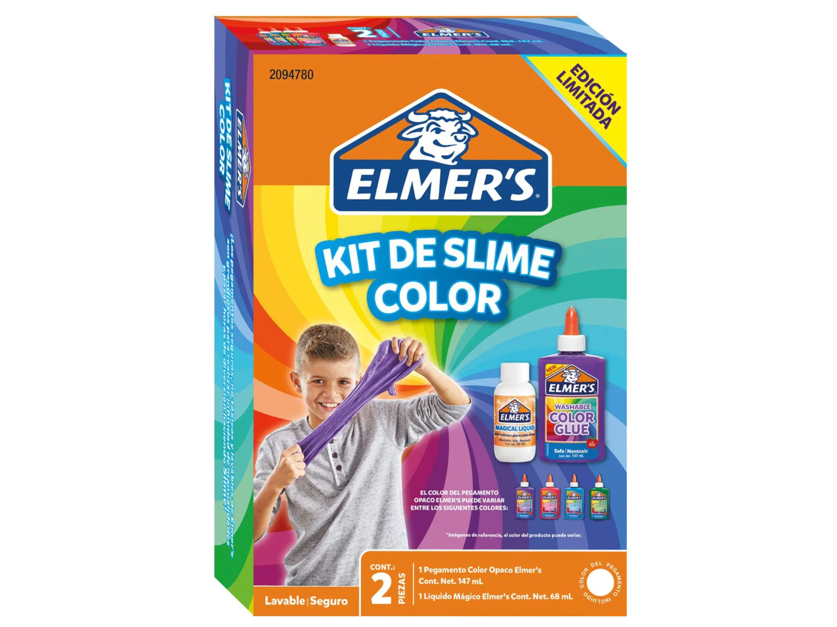 Kit Slime Color Elmers - Pegamento Para Slime Elmers
