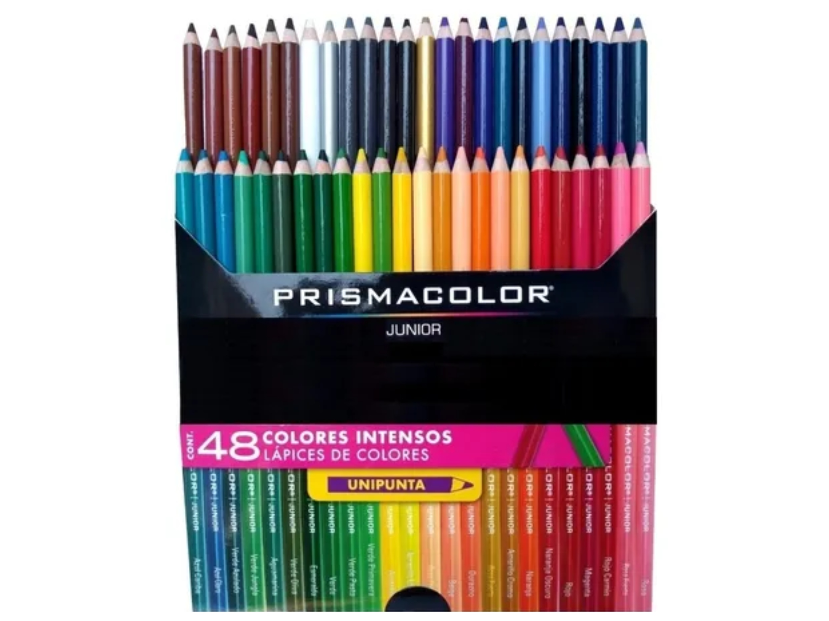 Prismacolor Lápices de Colores Caja con 48 Piezas Largos Redondos Prisma Color