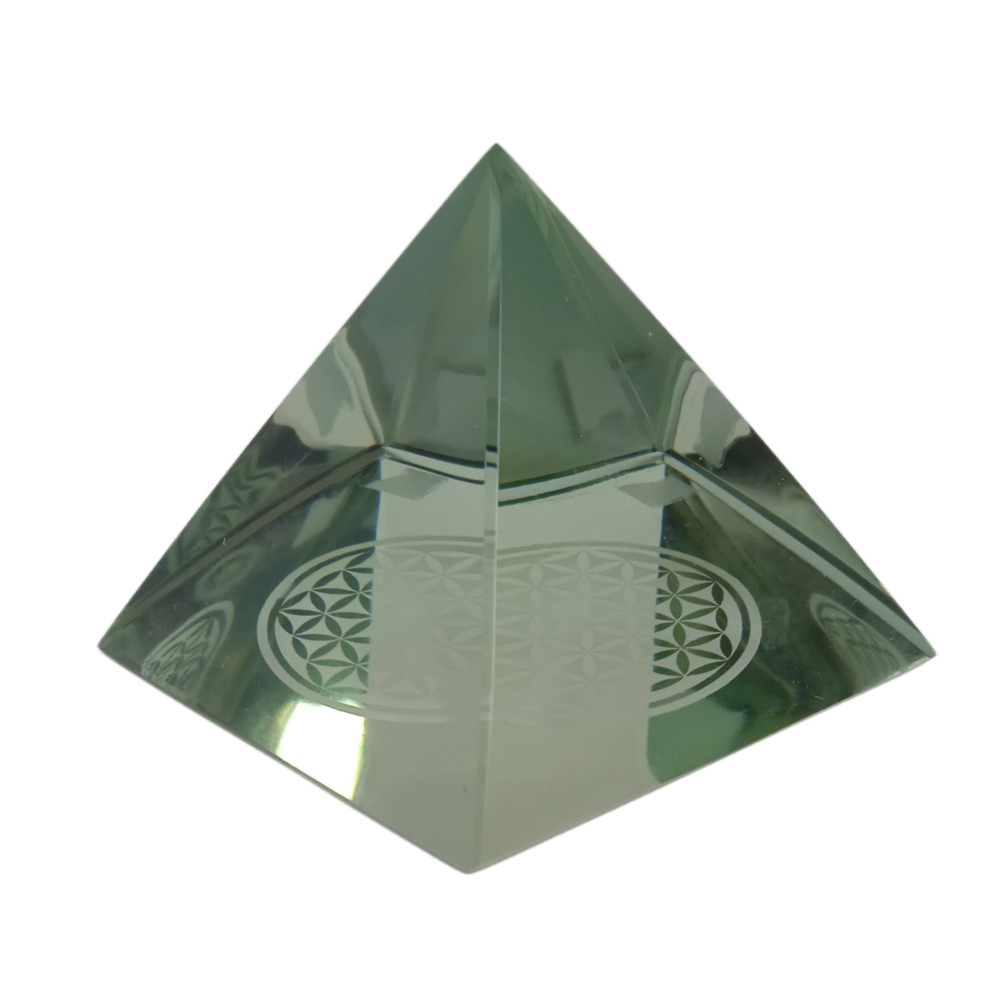 Pirámide Cristal Flor De La Vida EZOR