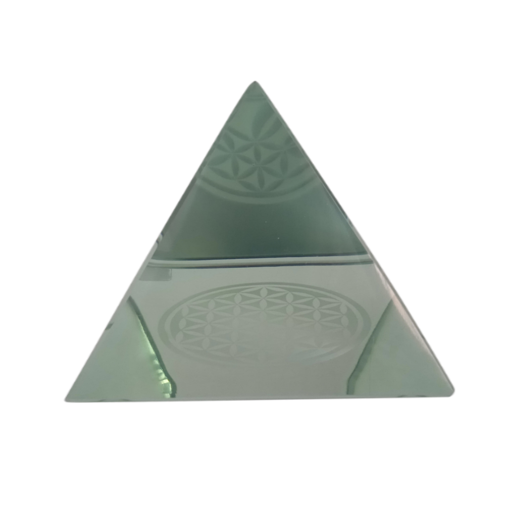 Pirámide Cristal Flor De La Vida EZOR