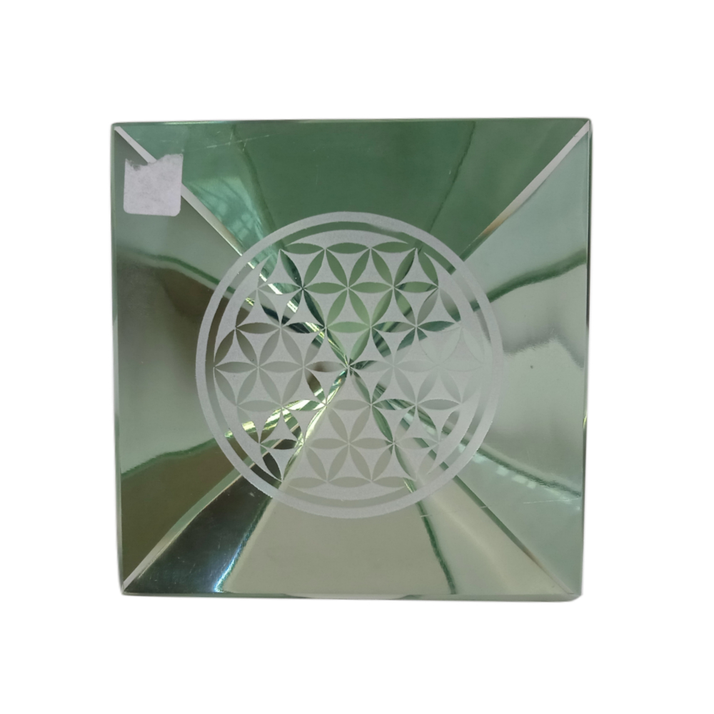 Pirámide Cristal Flor De La Vida EZOR