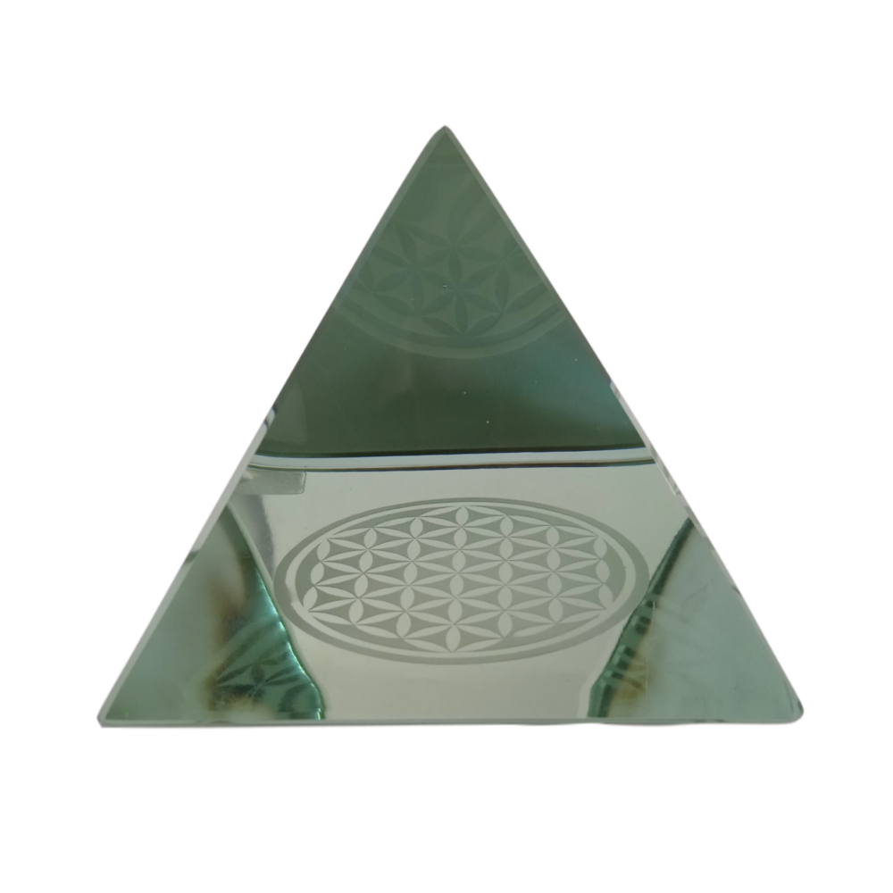 Pirámide Cristal Flor De La Vida EZOR