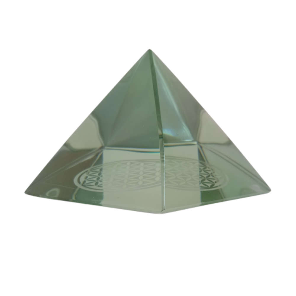 Pirámide Cristal Flor De La Vida EZOR
