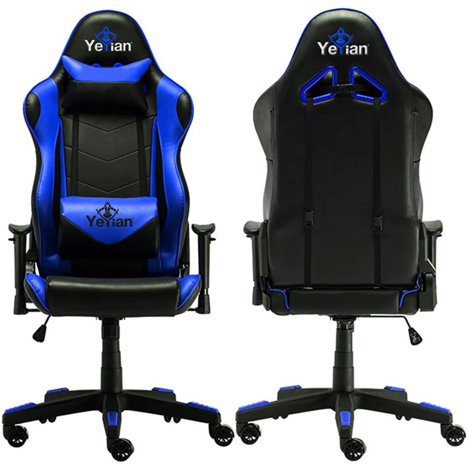 YEYIAN SILLA GAMER CADIRA YEYIAN AZUL NEGRO/RECLINABLE 4D