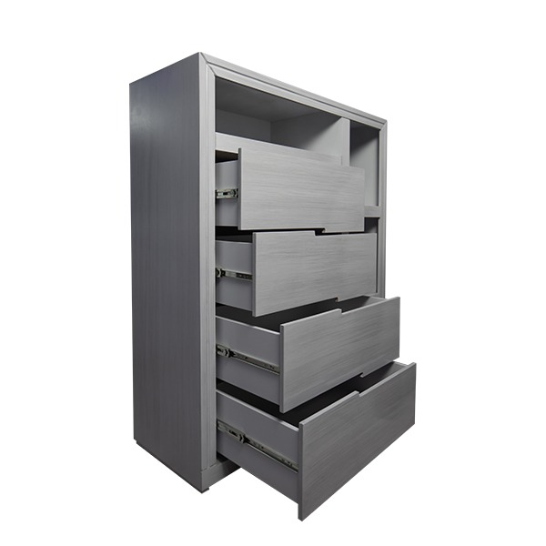Cajonera de madera con entrepaños, cajones con corredera, cajones amplios, mueble organizador Jade.