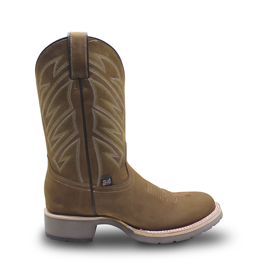 Botas vaqueras justin boots suela de trabajo punta redonda