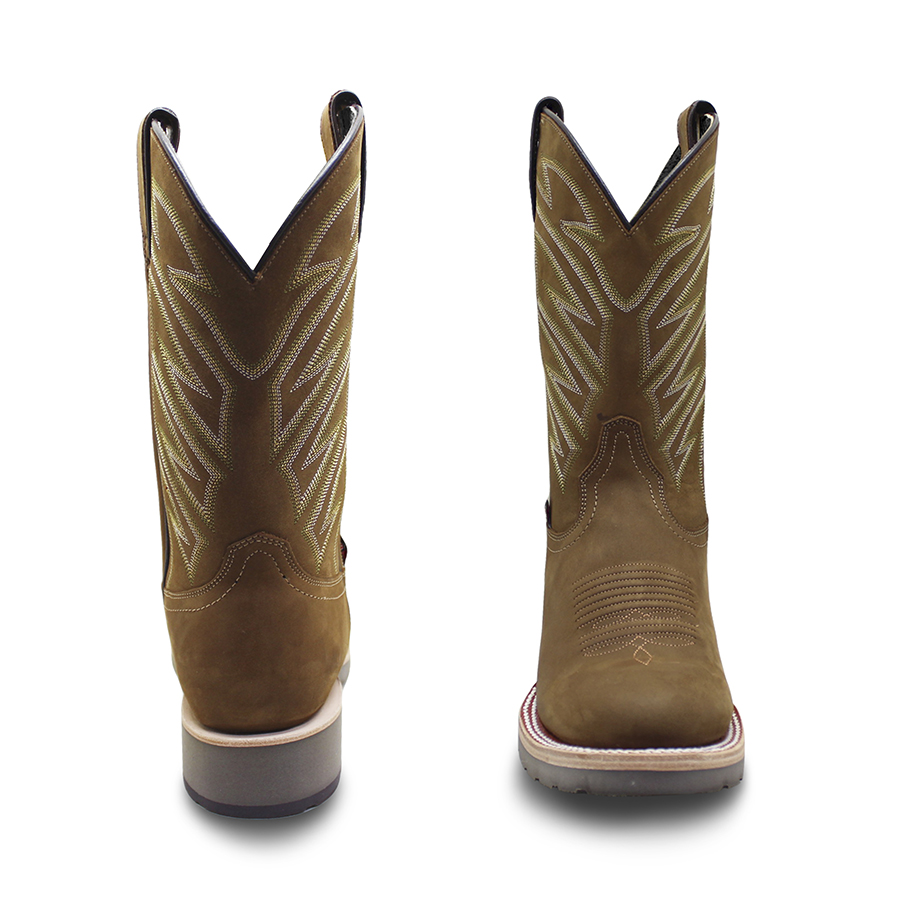 Botas vaqueras justin boots suela de trabajo punta redonda