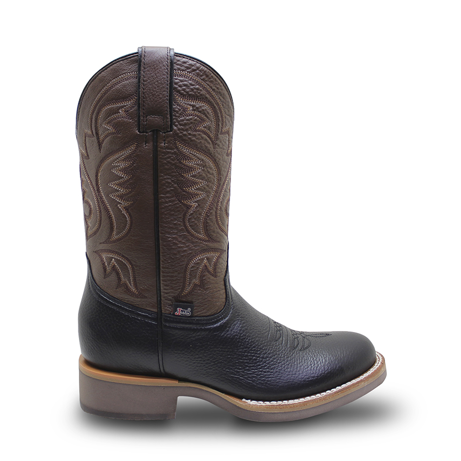 Botas De Piel Hombre Justin Estilo Rodeo Suela Tekno Crepe