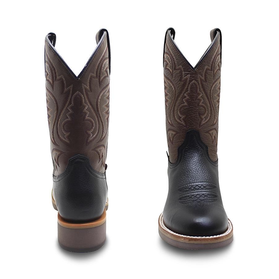 Botas De Piel Hombre Justin Estilo Rodeo Suela Tekno Crepe