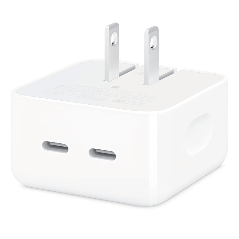 Cargador Carga Rapida Dual 35W + Cable Lightning para iPhone