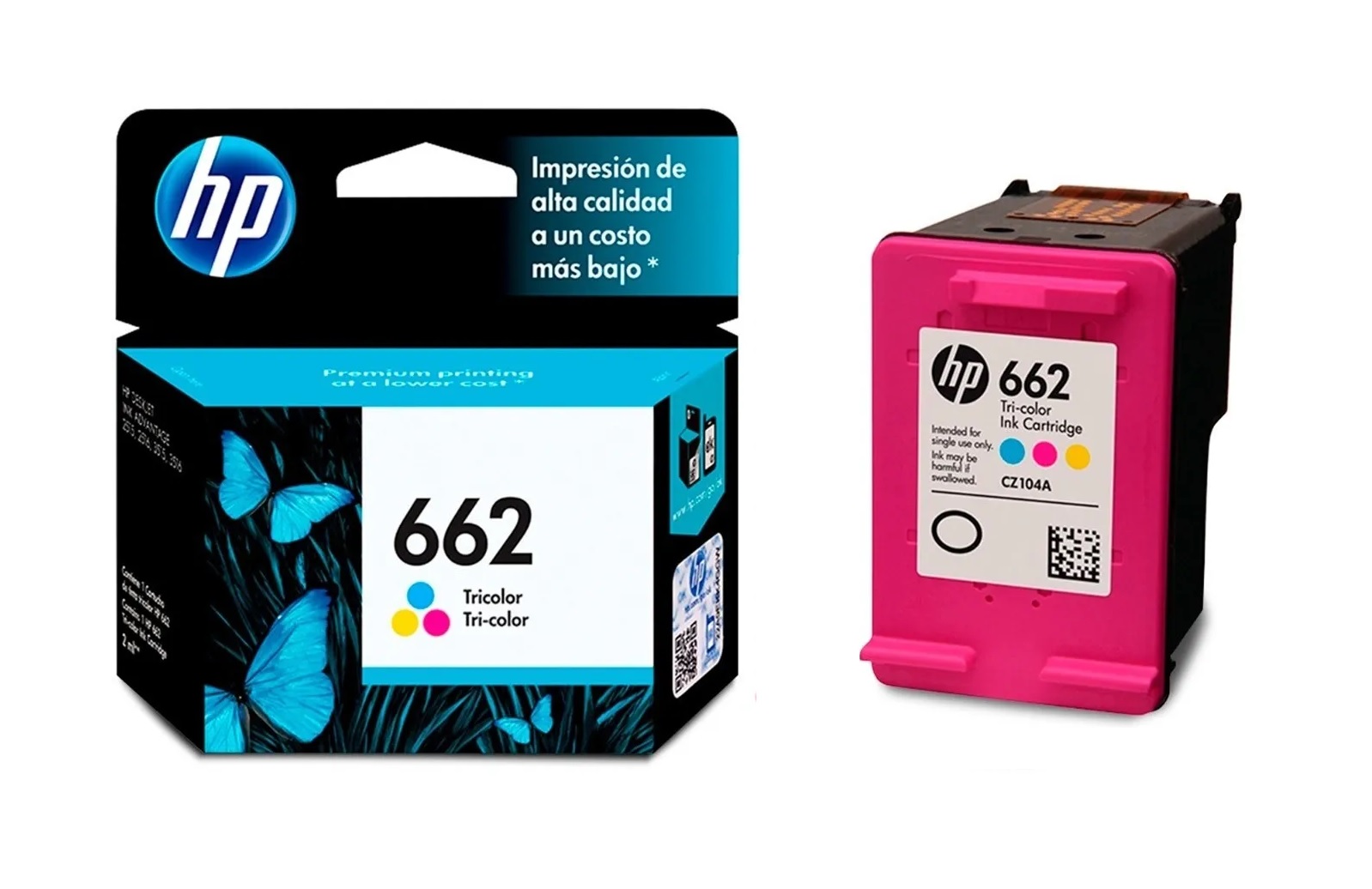 Cartucho De Tinta Hp 662 Tricolor / CZ104AL  / Original