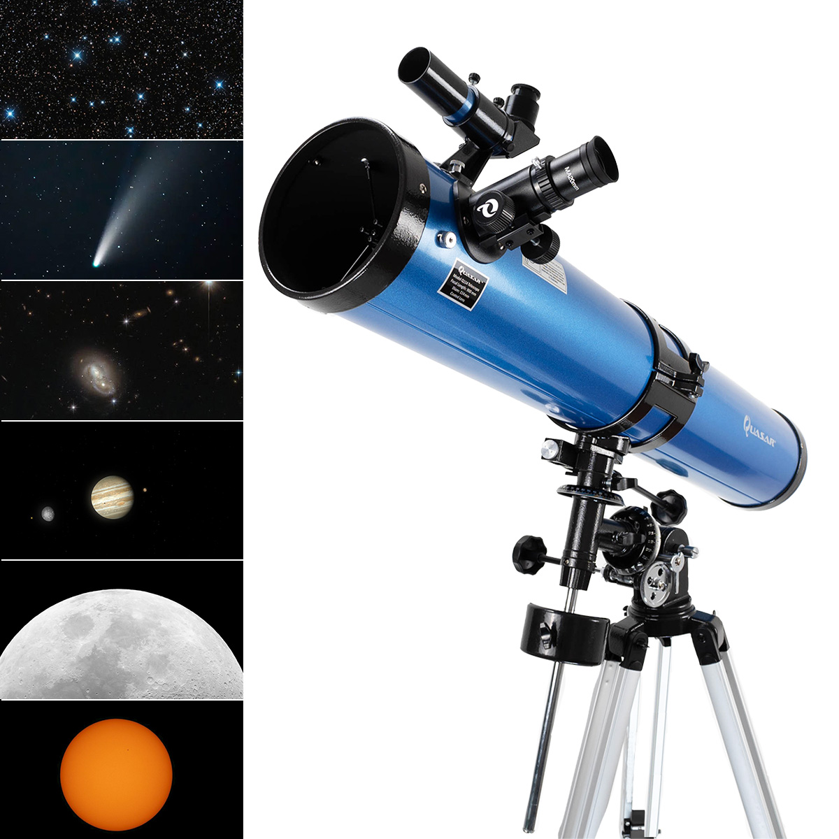 Telescopio Quasar Professional Q114 675x Con Camara