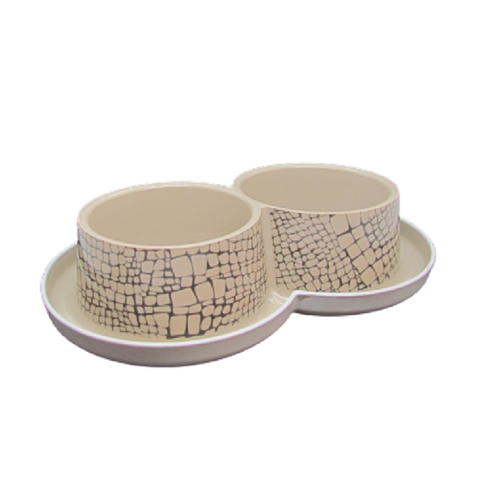 Plato 2x350ml Perro Doble Anti-hormiga Cafe Wild Life