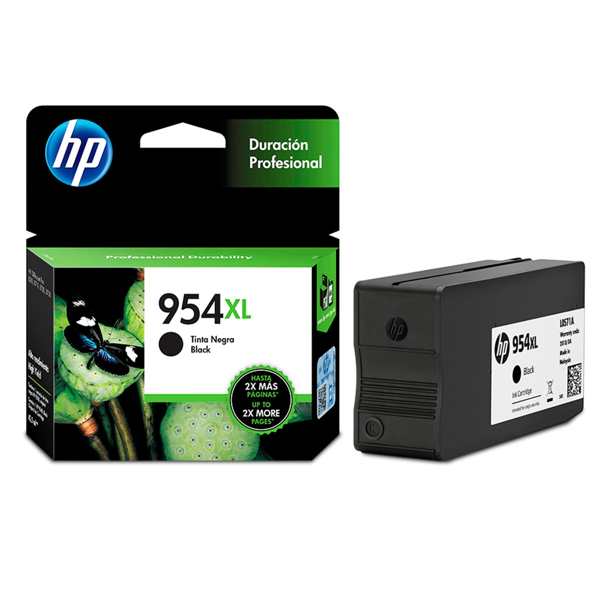 Cartucho De Tinta Hp 954xl / Color Negro / Original / L0S71AL