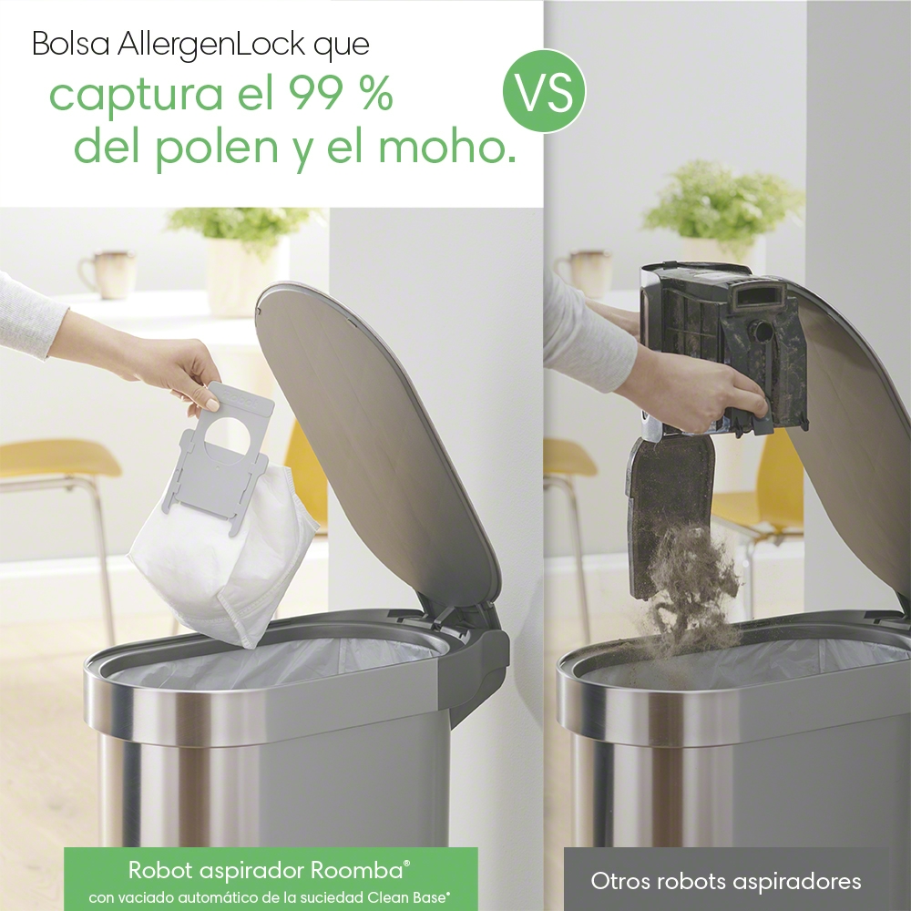 Robot Aspiradora iRobot Roomba j7+ con Estación de Limpieza