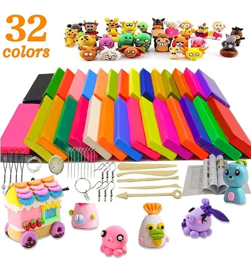 Plastilina De Masa De Arcilla Creativa Para Niños 32 Colores