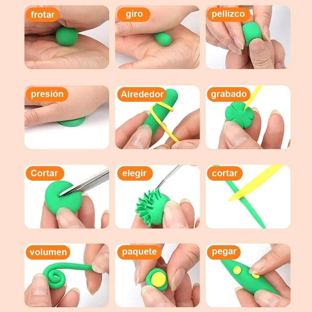 Plastilina De Masa De Arcilla Creativa Para Niños 32 Colores