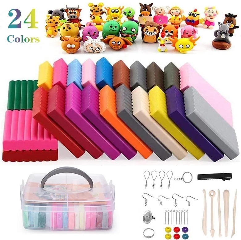 Plastilina Masa Arcilla Creativa Para Niños, 24 Colores