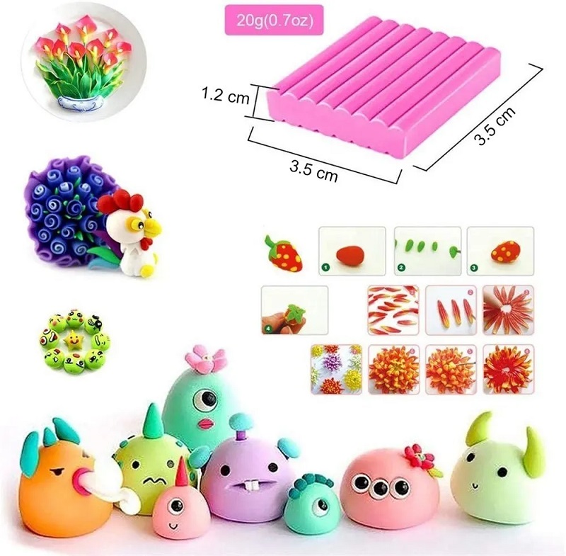 Plastilina Masa Arcilla Creativa Para Niños, 24 Colores