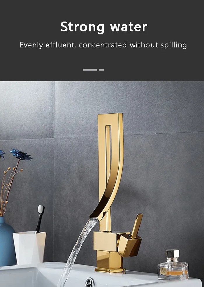 Grifo Para Baño Lavabo Cascada Llave Mezcladora Monomando