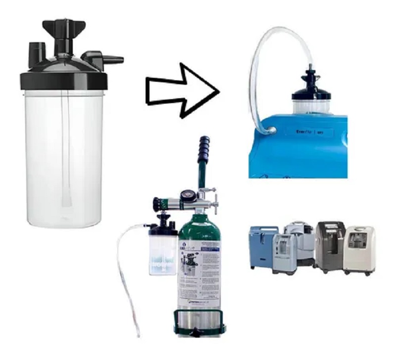 Vaso Humidificador Tanques Oxigeno-concentrador