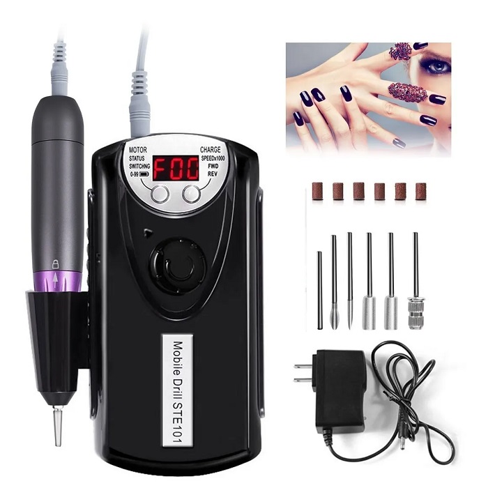 Pulidor Taladro De Uñas Recargable para Lijado/pulido/talad