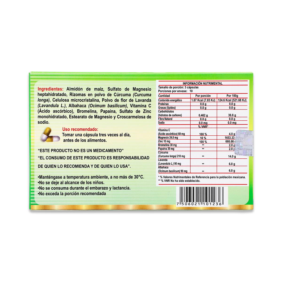 Fatu Caps, 30 Capsulas De 500 Mg, Natutech 