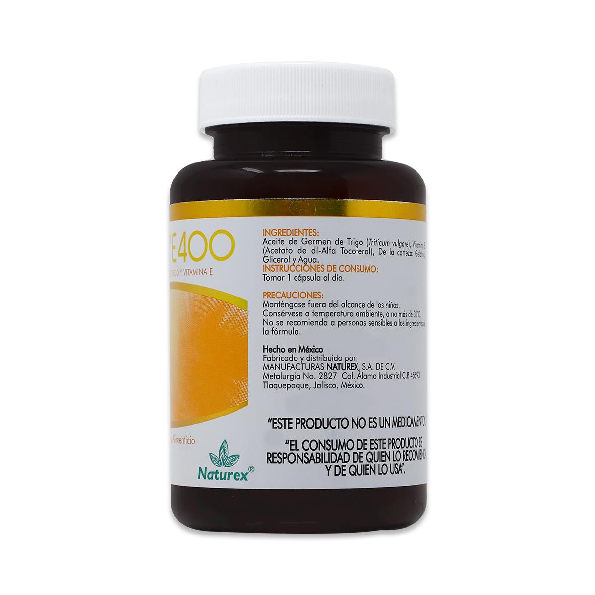 Vitrex E 400, Frasco Con 30 Caps, Naturex 