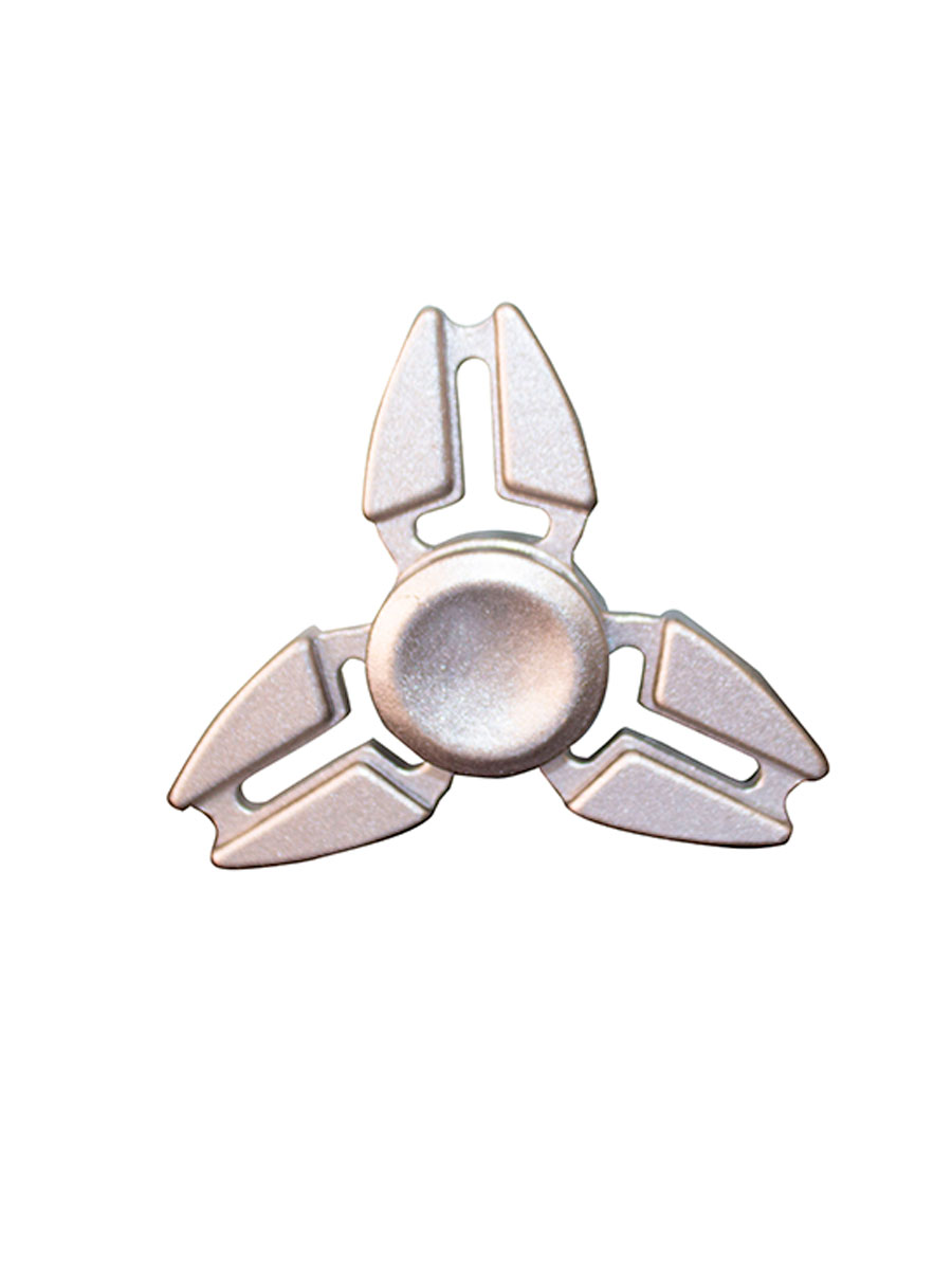 Set 3 Tornasol Fidget Spinner Metálico Caja De Aluminio 3 Alas Pico
