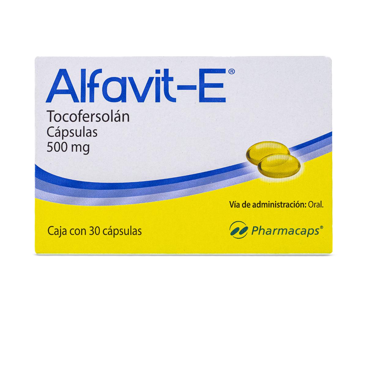Alfavit - E Tocofersolán Vitamina E 500Mg C/30 Cap 