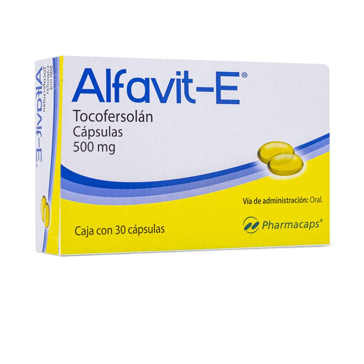 Alfavit - E Tocofersolán Vitamina E 500Mg C/30 Cap 