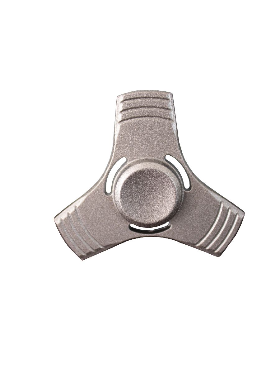 Set 3 Fidget Spinner Metálico Juguete Antiestrés Tornasol Caja De Aluminio 3 Alas Cuadrado