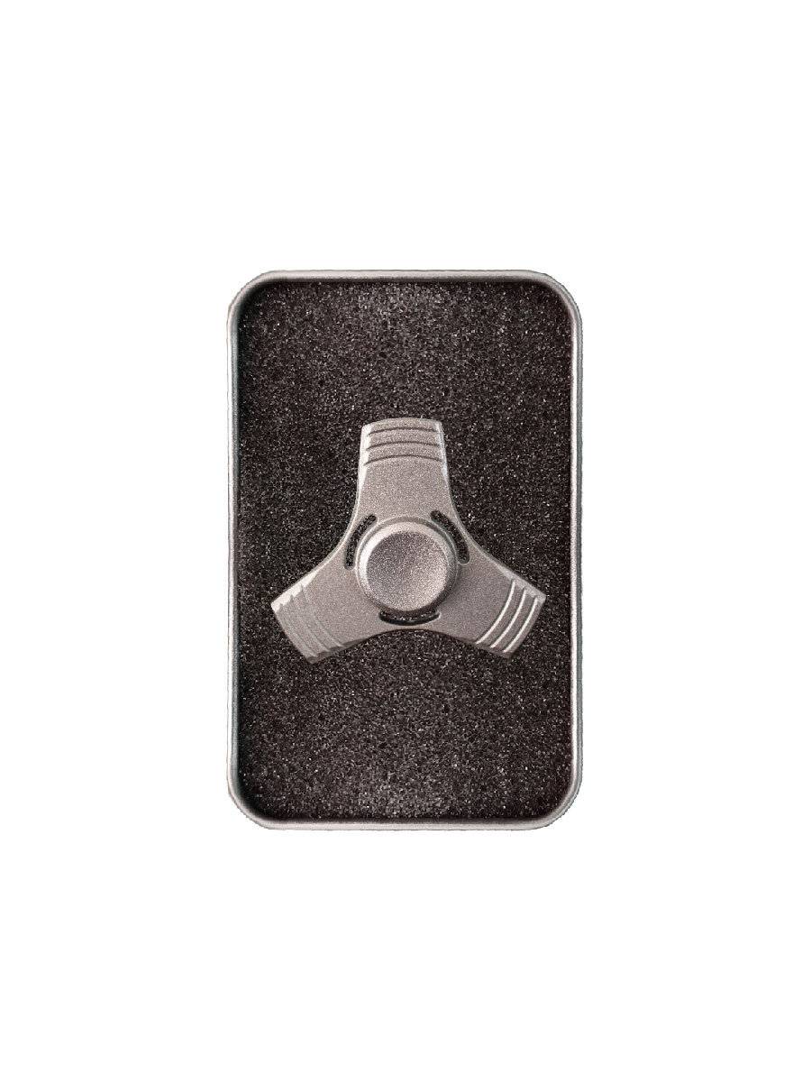 Set 3 Fidget Spinner Metálico Juguete Antiestrés Tornasol Caja De Aluminio 3 Alas Cuadrado