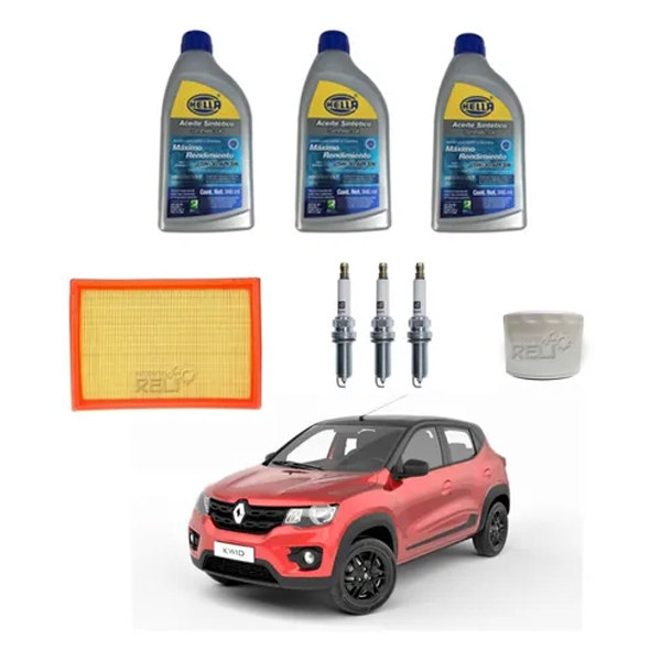 Kit Afinación Para Renault Kwid 1.0 L 3 Cil Aceite Sintético