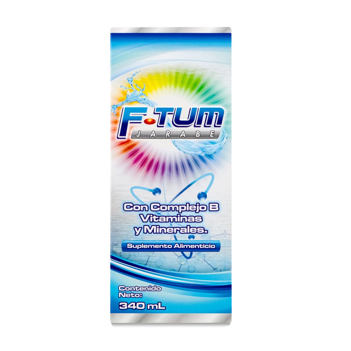 F Tum Jarabe Con Complejo B Vitaminas Y Minerales 340 Ml Fortifarma 