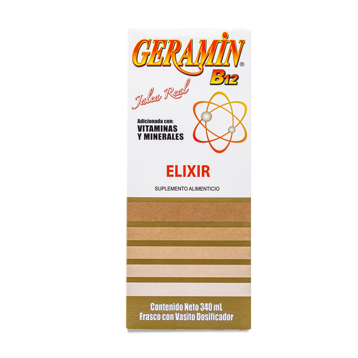 Geramin B12 Jalea Real Adicionada Con Vitamina Y Minerales Solucion 340 Ml Bio Salud 