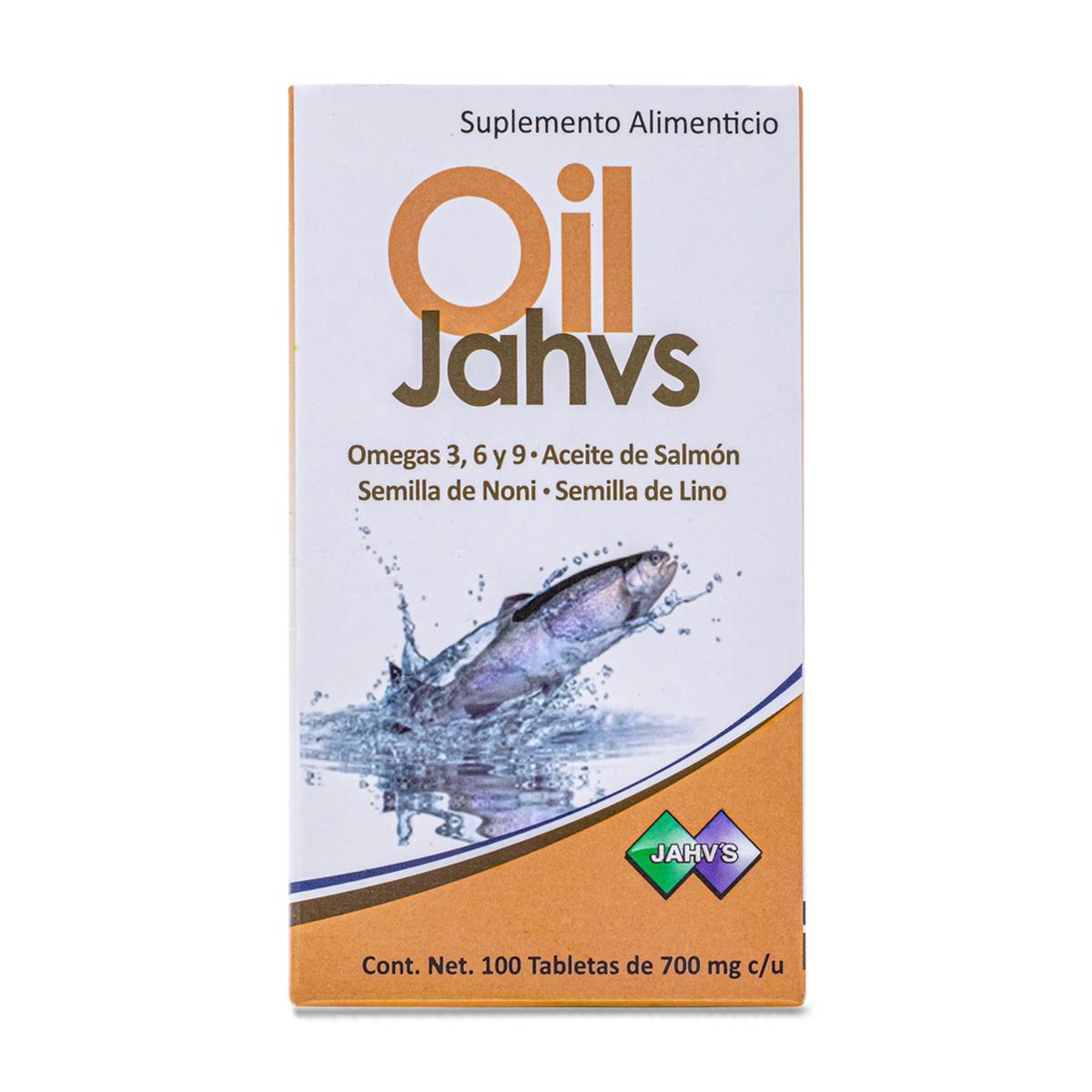 Oil Jahvs Suplemento Alimenticio Omega 3,6 Y 9 Aceite De Salmon Semilla De Nori Y Semilla De Lino 10 