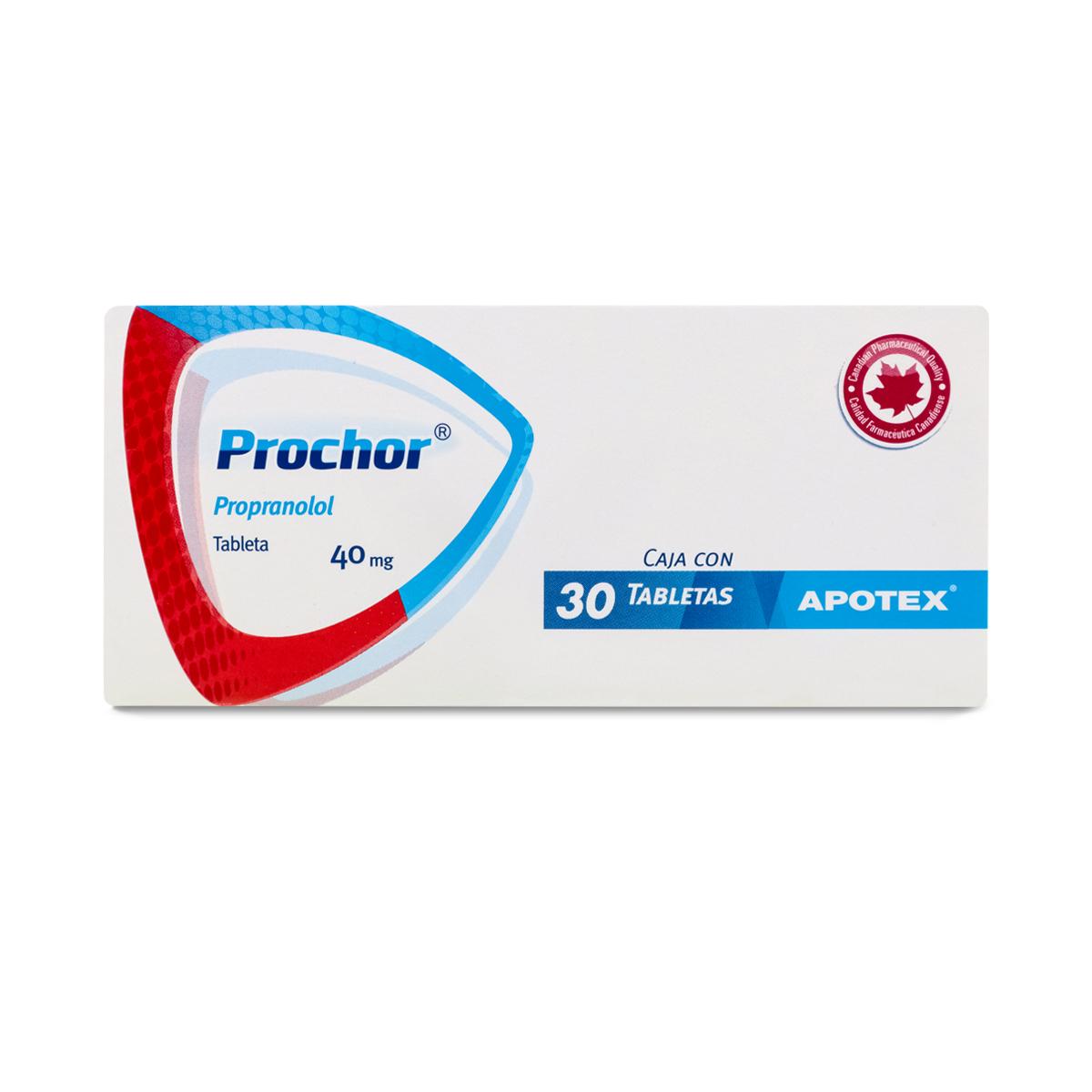 Prochor Propranolol Apotex C/30 Tab 40 Mg