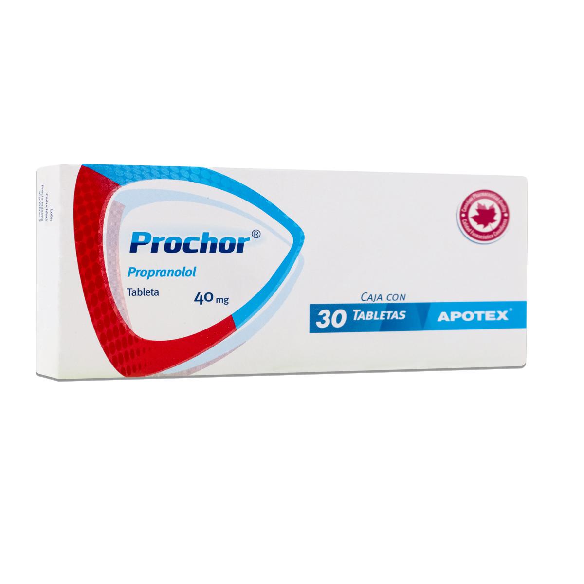 Prochor Propranolol Apotex C/30 Tab 40 Mg