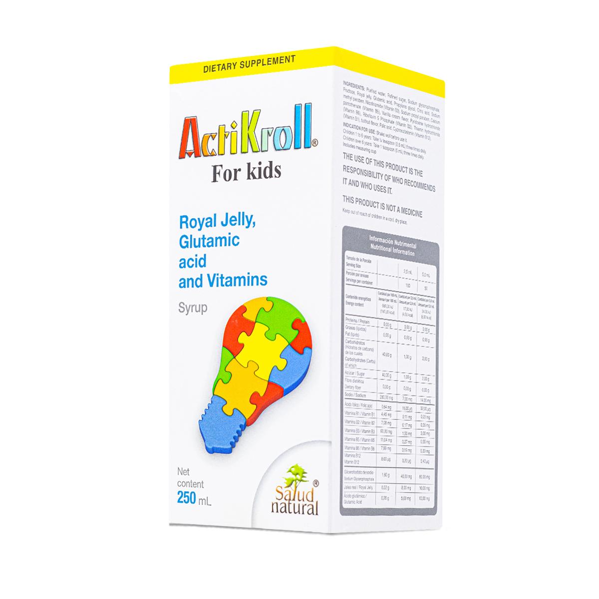 Actikroll Jarabe Para Niños 250 Ml Salud Natural 
