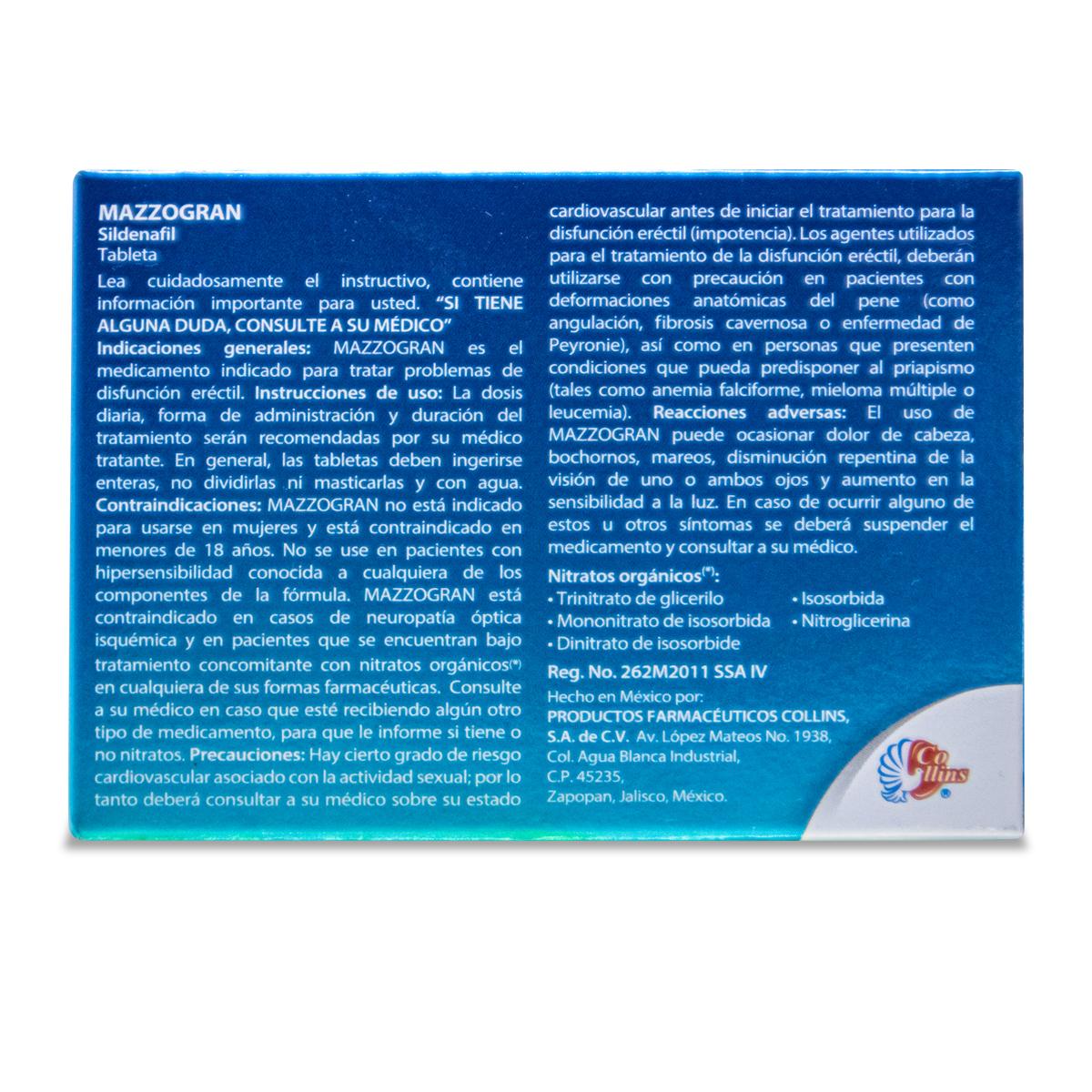 Mazzogran Sildenafil 10 Tabs. 50 Mg Collins (Generico Del Viagra) 