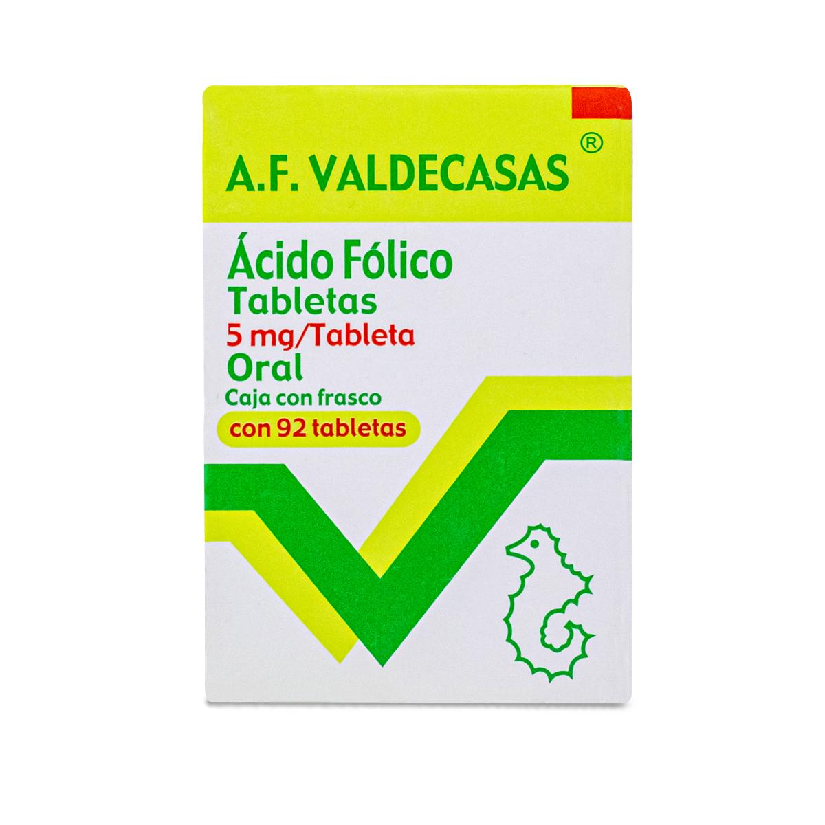A.F. Valdecasas Acido Folico 92 Tabs. 5 Mg Valdecasas 