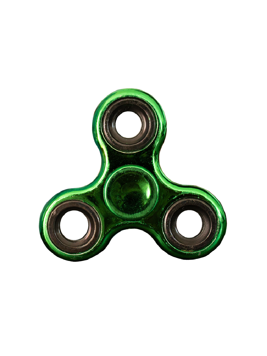 Fidget Spinner Metálico Básico Juguete Antiestrés Incluye Caja Cartón