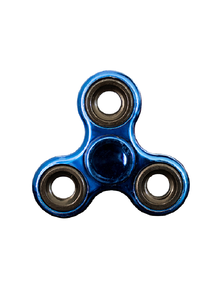 Fidget Spinner Metálico Básico Juguete Antiestrés Incluye Caja Cartón