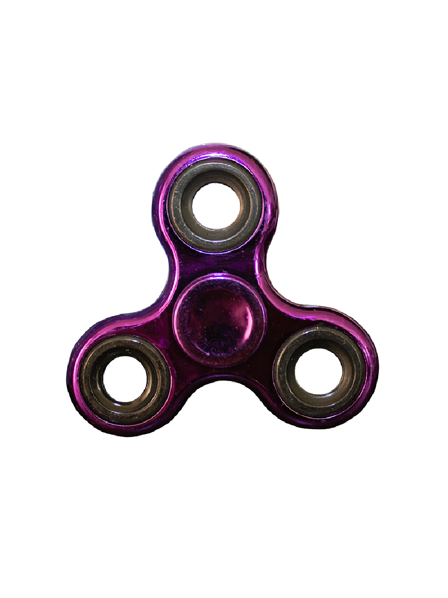 Fidget Spinner Metálico Básico Juguete Antiestrés Incluye Caja Cartón