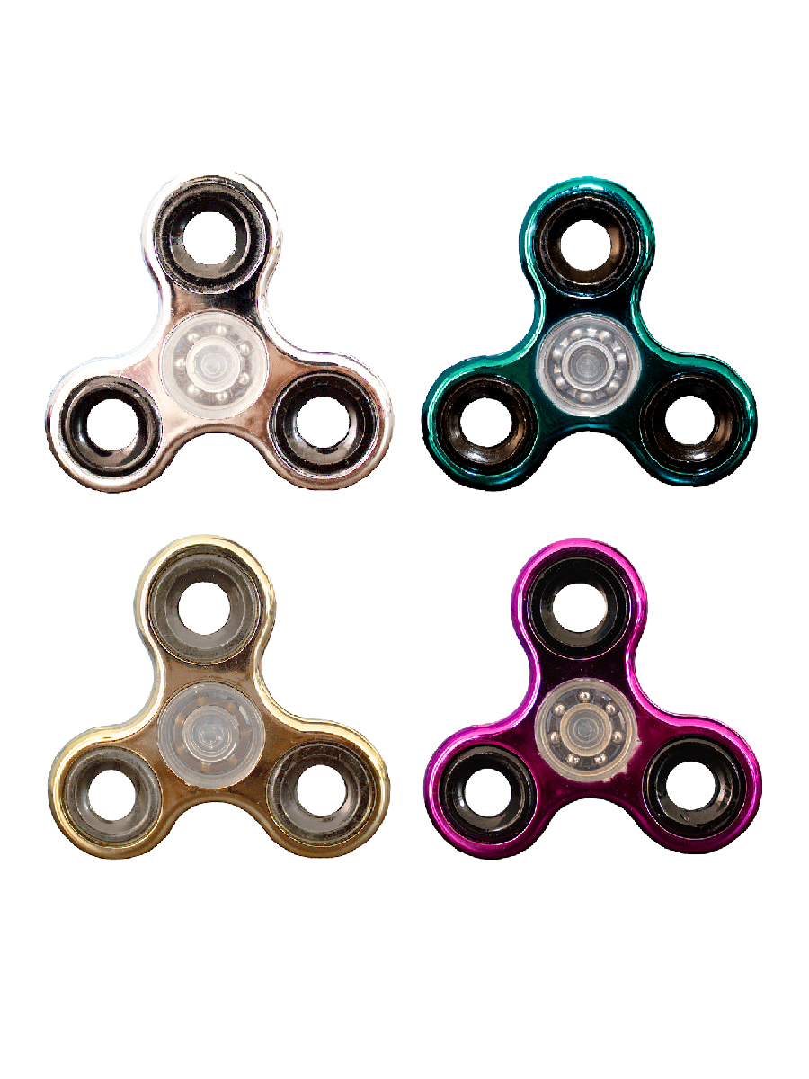 Juguete Antiestrés Fidget Spinner Rondana Tapa Transparente