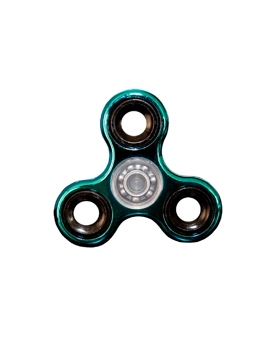 Juguete Antiestrés Fidget Spinner Rondana Tapa Transparente