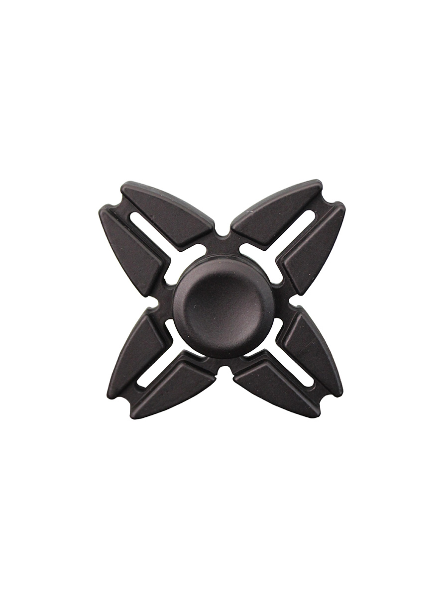 Juguete Antiestrés Fidget Spinner 4 Alas Estrella Tornasol Caja Aluminio