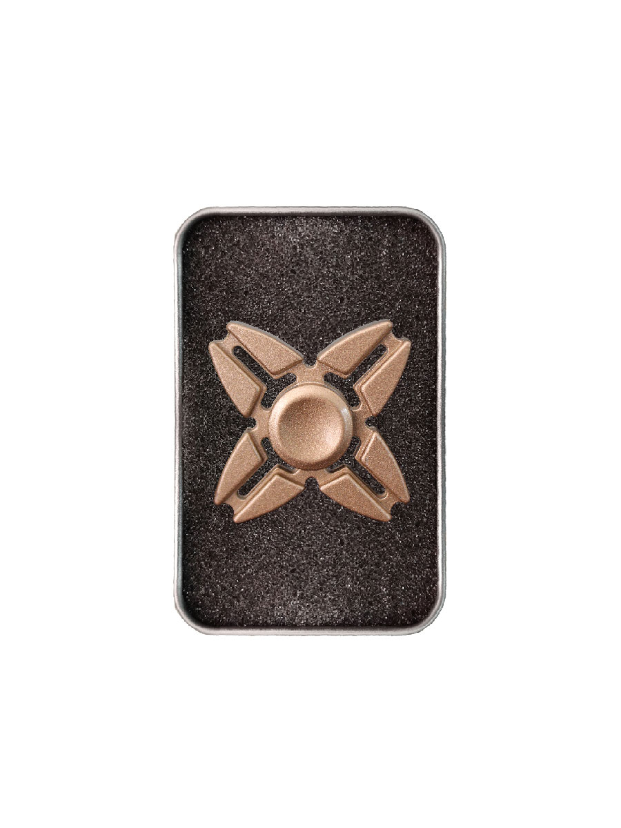 Juguete Antiestrés Fidget Spinner 4 Alas Estrella Tornasol Caja Aluminio