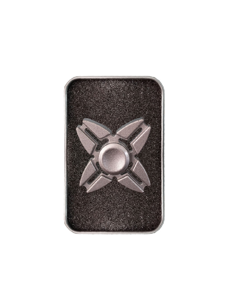 Juguete Antiestrés Fidget Spinner 4 Alas Estrella Tornasol Caja Aluminio